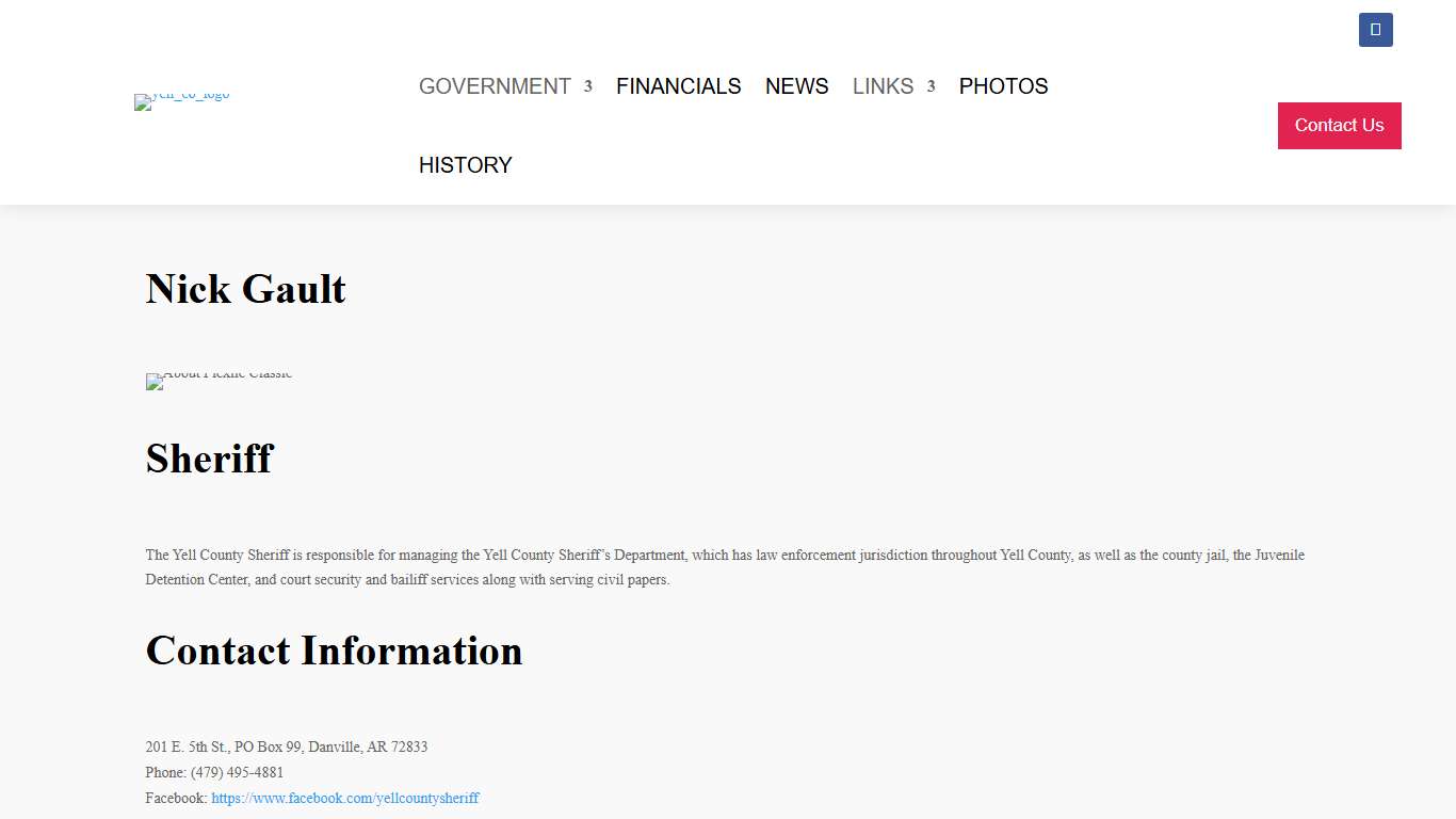 Sheriff’s Office - Yell County AR